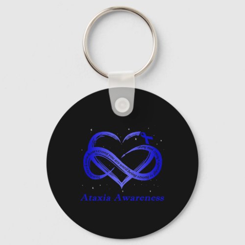 Wear Blue For Ataxia Awareness Warrior  Keychain