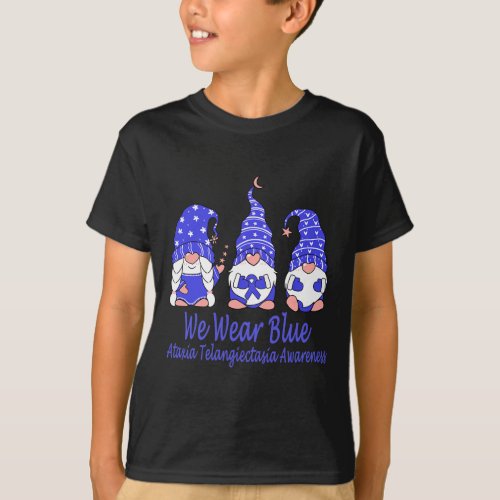 Wear Blue For Ataxia Telangiectasia Awareness 1  T_Shirt