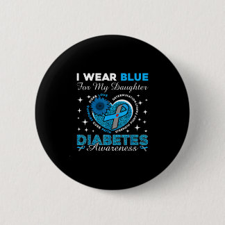 Wear blue for daughter diabetes awareness blue button
