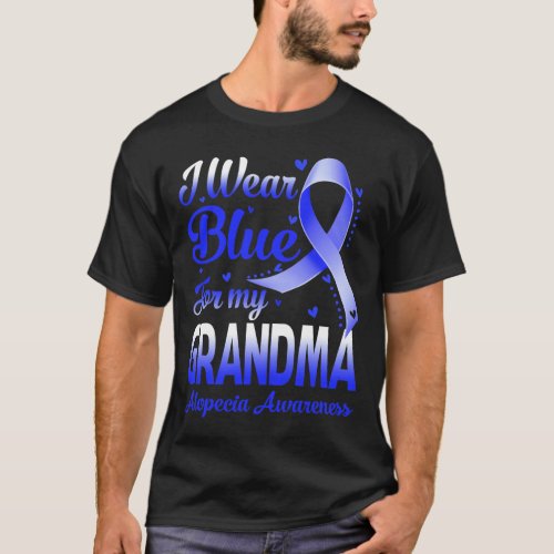 Wear Blue For My Grandma Alopecia Awareness 1  T_Shirt