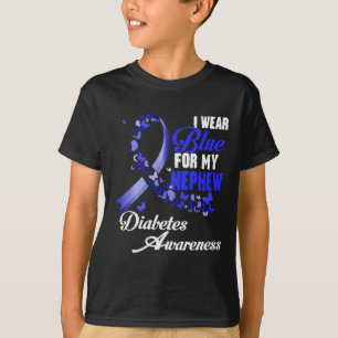 Wear Blue For My Nephew T1d Diabetes Awareness Blu T-Shirt