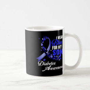Wear Blue For My Son T1d Diabetes Awareness Blue R Coffee Mug
