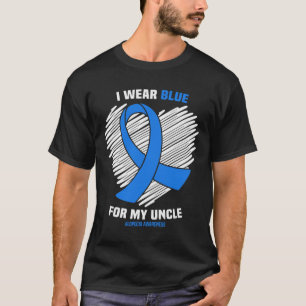 Wear Blue For My Uncle Alopecia Awareness 1  T-Shirt