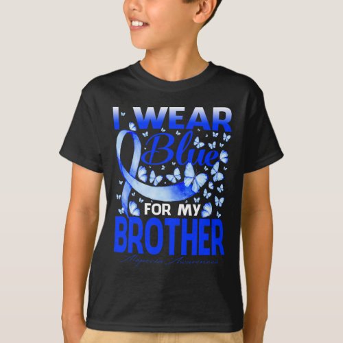 Wear Bule For My Brother Alopecia Awareness  T_Shirt