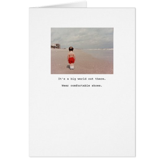 Wear comfortable shoes... (Front)