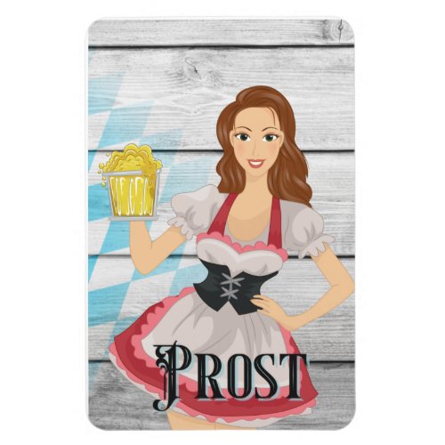 Wear Dirndl Drink Bier Celebrate Oktoberfest Magnet