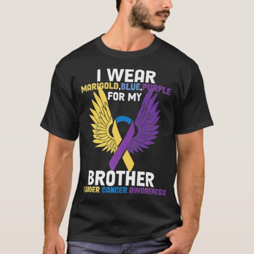 Wear For My Brother Support Squad I Bladder Cancer T_Shirt