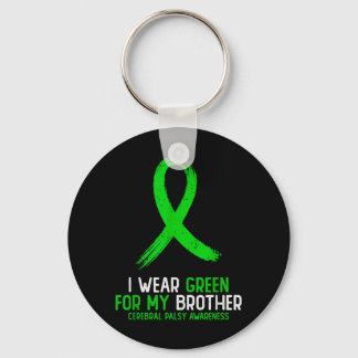 Wear Green for Brother Cerebral Palsy Awareness Keychain