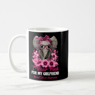 Wear K For My Friend Elephant Breast Cancer Awaren Coffee Mug