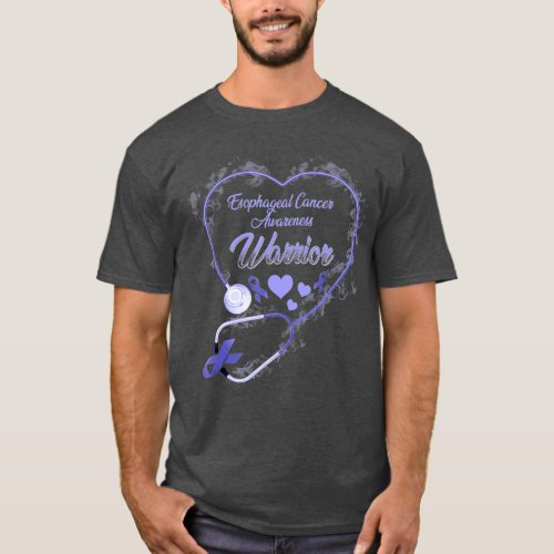 Wear Lavender Stethoscope Esophageal Cancer Awaren T_Shirt