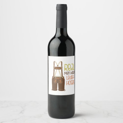 Wear Lederhosen Wine Label