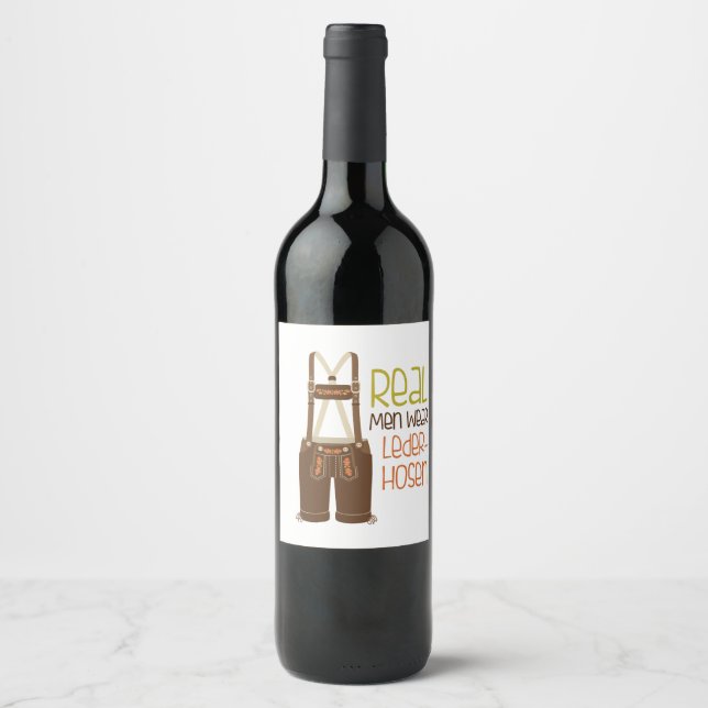 Wear Lederhosen Wine Label (Front)