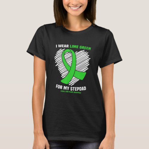 Wear Lime Green For My Stepdad Spinal Cord Injury  T_Shirt