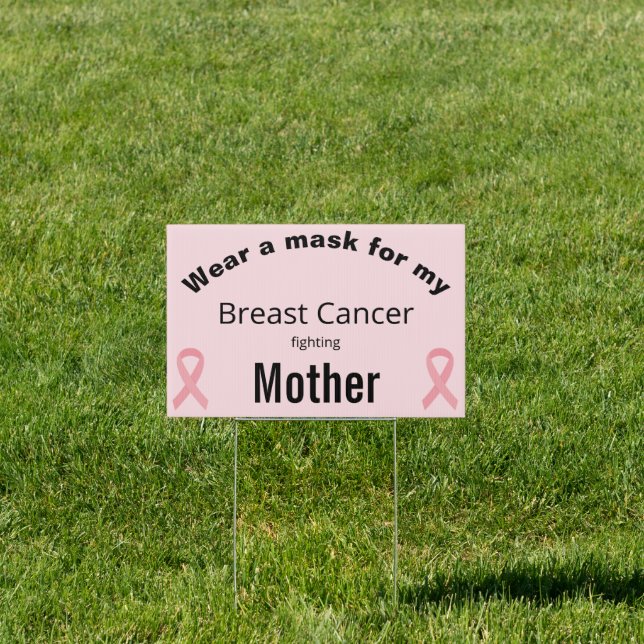 Wear Mask for Breast Cancer Fighting Mother Pink Sign (Insitu)