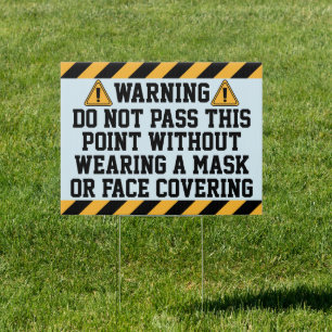 Wear Masks Past This Point Sign