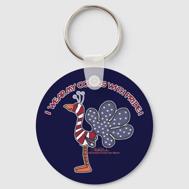 Wear My Colors with Pride Keychain (Front)