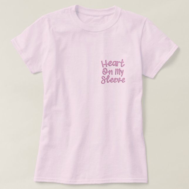 Wear My Heart On My Sleeve Shirt, Women's T-shirt (Design Front)