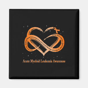 Wear Orange For Acute Myeloid Leukemia Warrior  Magnet