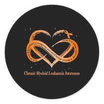Wear Orange For Chronic Myeloid Leukemia Warrior  Classic Round Sticker