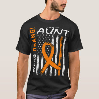 Wear Orange For My Aunt Multiple Sclerosis Awarene T-Shirt