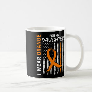 Wear Orange For My Daughter Leukemia Cancer Awaren Coffee Mug
