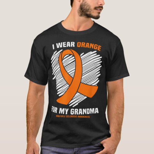 Wear Orange For My Grandma Ms Multiple Sclerosis A T_Shirt