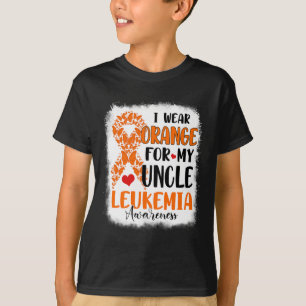 Wear Orange For My Uncle Leukemia Awareness Month T-Shirt