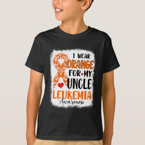 Wear Orange For My Uncle Leukemia Awareness Month  T_Shirt