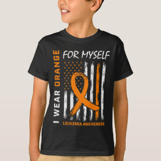 Wear Orange For Myself Leukemia Awareness American T-Shirt