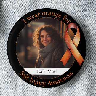 Wear Orange for Self Injury Awareness Photo Button
