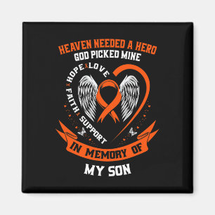 Wear Orange In Memory Of My Son Leukemia Awareness Magnet
