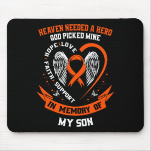 Wear Orange In Memory Of My Son Leukemia Awareness Mouse Pad