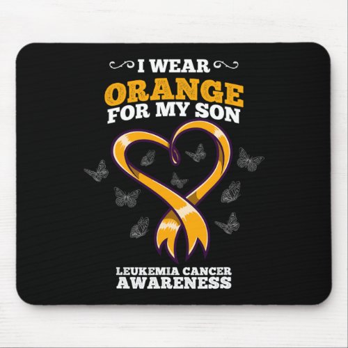 Wear Orange Son Leukemia Cancer Awareness Blood Ca Mouse Pad