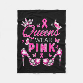 Wear Pink Breast Cancer Awareness Ribbon Support G Fleece Blanket