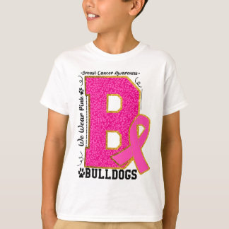 Wear Pink Bulldogs Breast Cancer Awareness Bulldog T-Shirt