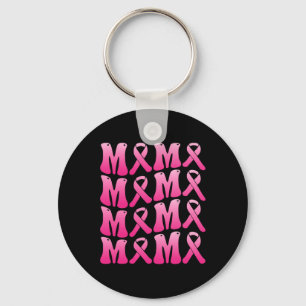 Wear Pink For My Mama Breast Cancer Support Squad  Keychain