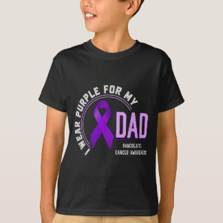 Wear Purple For Dad Pancreatic Cancer Awareness T-Shirt