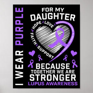 Wear Purple For Daughter Lupus Awareness Month Poster