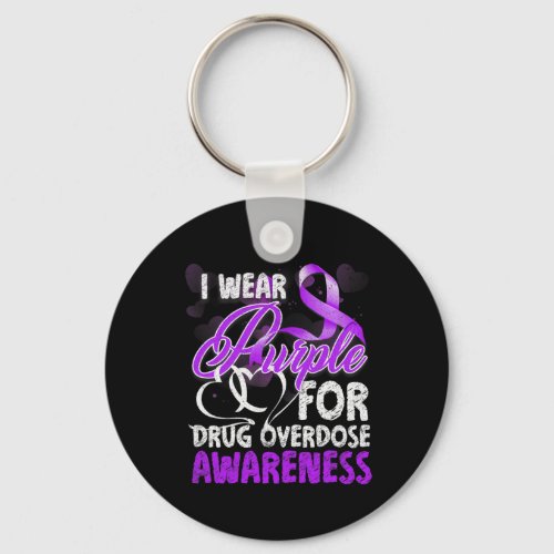 Wear Purple For Drug Overdose Awareness 1  Keychain