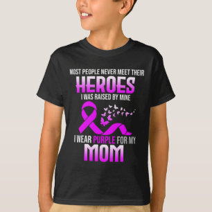 Wear Purple For Mom Pancreatic Cancer Awareness Gr T-Shirt