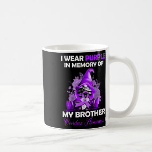 Wear Purple For My Brother Overdose Awareness Mont Coffee Mug