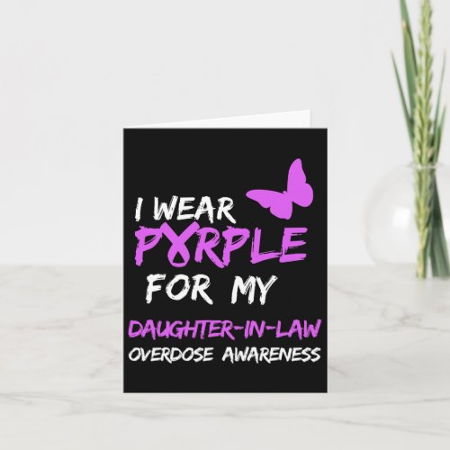 Wear Purple For My Daughter_in_law Overdose Awaren Card