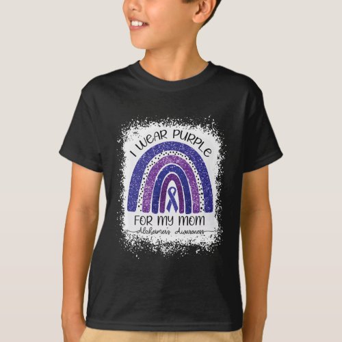 Wear Purple For My Mom Alzheimerheimers Awareness T_Shirt