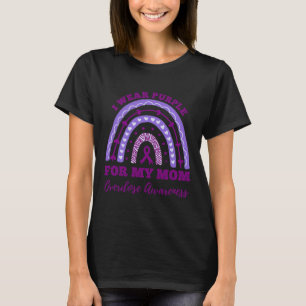 Wear Purple For My Mom Overdose Awareness Rainbow T-Shirt