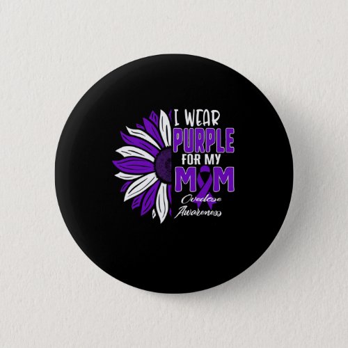 Wear Purple For My Mom Overdose Awareness Ribbon S Button