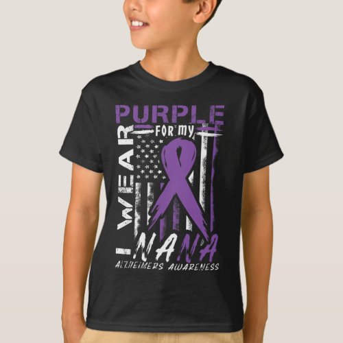 Wear Purple For My Nana Alzheimerheimer Heimers Aw T_Shirt