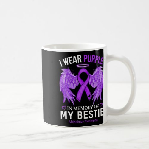 Wear Purple In Memory Of Bestie Alzheimerheimer Aw Coffee Mug