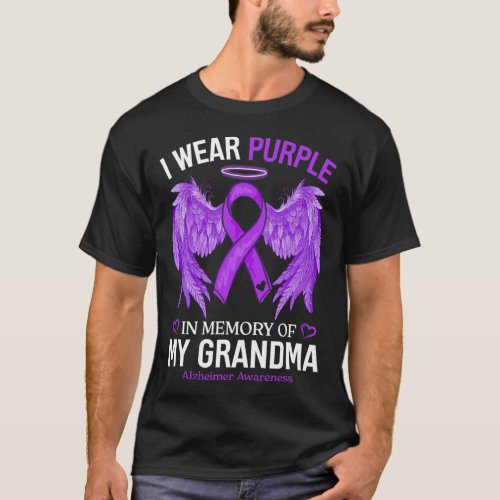 Wear Purple In Memory Of Grandma Alzheimerheimer A T_Shirt