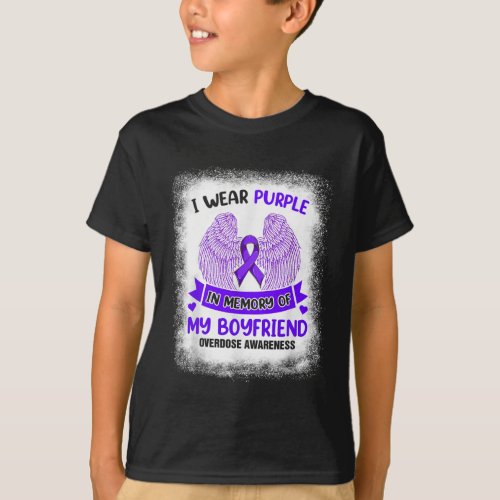 Wear Purple In Memory Of My Boyfriend Overdose Awa T_Shirt
