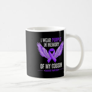 Wear Purple In Memory Of My Cousin Overdose Awaren Coffee Mug